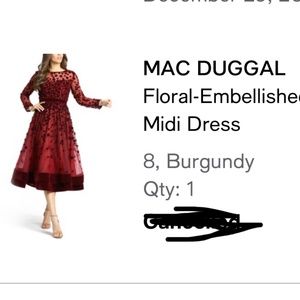 Red/Burgundy dress